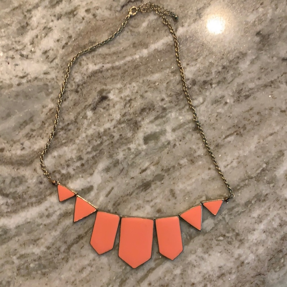Coral statement necklace